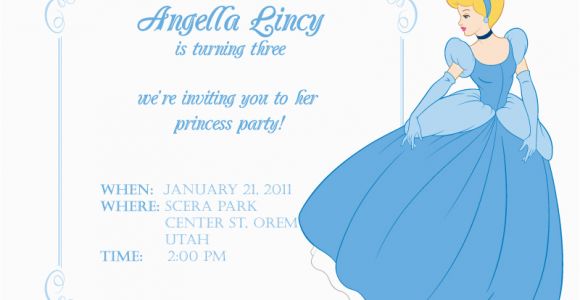 Cinderella Birthday Invitation Template Cinderella themed Party Best events Blog