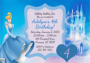 Cinderella Birthday Invitation Template Create Easy Cinderella Birthday Invitations Printable