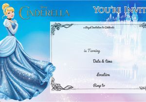 Cinderella Birthday Invitation Template Free Printable Cinderella Birthday Invitation Bagvania