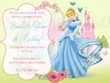 Cinderella Birthday Invitation Template Princess Cinderella Birthday Invitation