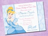 Cinderella Birthday Invitation Wording Cinderella Birthday Invitation