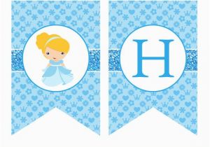 Cinderella Happy Birthday Banner Cinderella Birthday Banner Cinderella Banner Cinderella