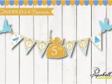 Cinderella Happy Birthday Banner Cinderella Full Happy Birthday Banners for