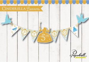 Cinderella Happy Birthday Banner Cinderella Full Happy Birthday Banners for