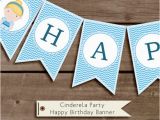 Cinderella Happy Birthday Banner Cinderella Happy Birthday Banner Printable Birthday Party