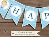 Cinderella Happy Birthday Banner Cinderella Happy Birthday Banner Printable Birthday Party