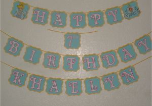 Cinderella Happy Birthday Banner Cinderella Inspired Happy Birthday Banner with by Mandymason