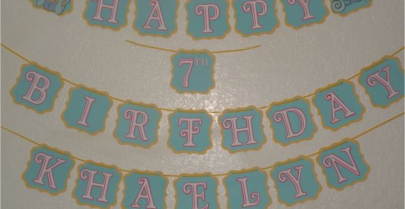 Cinderella Happy Birthday Banner Cinderella Inspired Happy Birthday Banner with by Mandymason