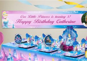Cinderella Happy Birthday Banner Custom Cinderella Birthday Banners Party City