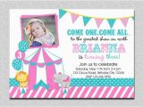 Circus 1st Birthday Invitations Carnival Birthday Invitation 1st Birthday Carnival Birthday