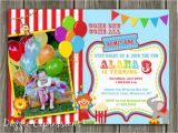 Circus 1st Birthday Invitations Circus 1st Birthday Invitations Best Party Ideas