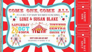 Circus themed Birthday Invites Carnival Party Invitations Party Invitations Templates