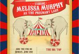 Circus themed Birthday Invites Circus Baby Shower Invitations Decor Part 1 Of 2