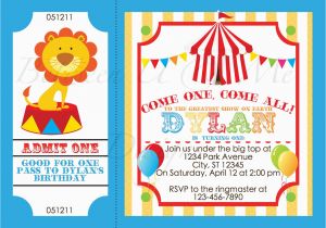 Circus themed Birthday Invites Circus Party Invitations Circus Party Invitations and the