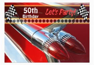 Classic Car Birthday Invitations Classic Car Birthday Party Invitation Zazzle