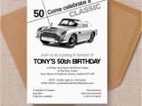 Classic Car Birthday Invitations Stylish Classic Car 50th Birthday Party Invitation From 1