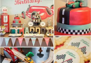 Classic Car Birthday Party Decorations A Vintage Race Car Birthday Party Boys Birthday Party