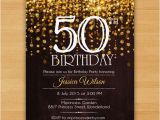 Classy 50th Birthday Invitations Elegant Birthday Invitation Birthday From Miprincess On Etsy