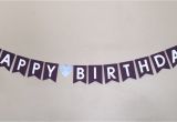 Classy Happy Birthday Banner Happy Birthday Banner Purple Elegant Classy by Craftingnco