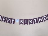 Classy Happy Birthday Banner Happy Birthday Banner Purple Elegant Classy by Craftingnco