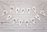 Classy Happy Birthday Banner Happy Birthday Banner Triangle