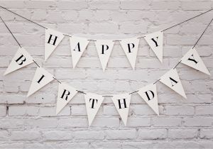 Classy Happy Birthday Banner Happy Birthday Banner Triangle