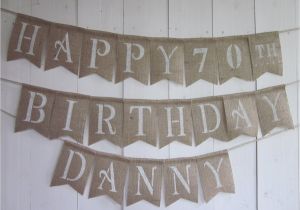 Classy Happy Birthday Banner Rustic Burlap Birthday Banner Rustic Elegant Happy Birthday