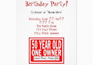 Clever 50th Birthday Invitation Wording Free Printable Funny 50th Birthday Party Invitations