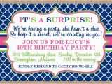 Clever 50th Birthday Invitation Wording Surprise Birthday Party 16th 21st 30th 40th 50th 60th