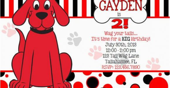 Clifford the Big Red Dog Birthday Invitations 17 Best Images About Clifford the Big Red Dog Birthday