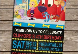 Clifford the Big Red Dog Birthday Invitations Clifford the Big Red Dog Birthday Invitation by