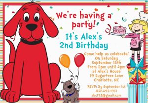 Clifford the Big Red Dog Birthday Invitations Unavailable Listing On Etsy