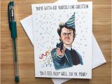 Clint Eastwood Birthday Card Funny Clint Eastwood Birthday Card Man Card Birthday Card