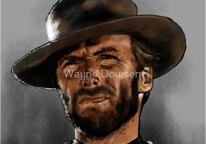 Clint Eastwood Birthday Card Quot Clint Eastwood Quot Greeting Cards by Wayne Dowsent Redbubble