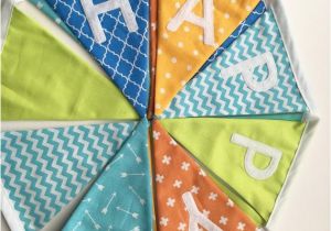 Cloth Happy Birthday Banner Happy Birthday Banner Fabric Bunting Fabric Banner Birthday