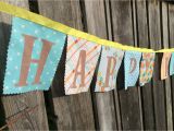 Cloth Happy Birthday Banner Happy Birthday Banner Fabric Party Bunting Flags Balloons Up