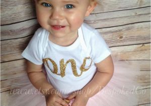 Clothes for First Birthday Girl Baby Girls First Birthday Outfit with Knotted by Bespokedco