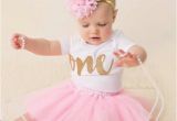 Clothes for First Birthday Girl First Birthday Outfit Girl 1st Birthday Girl Outfit Pink and