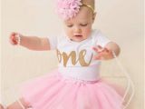 Clothes for First Birthday Girl First Birthday Outfit Girl 1st Birthday Girl Outfit Pink and