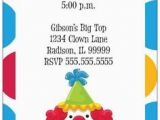Clown Birthday Party Invitations 1000 Images About Circus Clown Birthday Party On