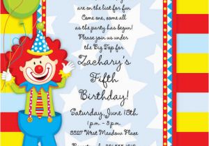Clown Birthday Party Invitations 1st Communion Invitations 1st Communion Cards