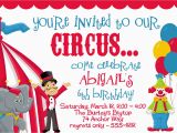 Clown Birthday Party Invitations Circus Carnival Birthday Party Invitations by