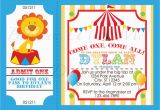 Clown Birthday Party Invitations Circus Party Invitations Circus Party Invitations and the