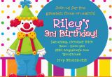 Clown Birthday Party Invitations Clown Birthday Invitations Ideas Bagvania Free Printable