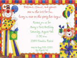 Clown Birthday Party Invitations Clown Birthday Invitations Ideas Bagvania Free Printable