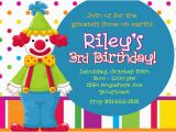 Clown Birthday Party Invitations Clown Birthday Invitations Ideas Bagvania Free Printable