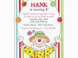 Clown Birthday Party Invitations Happy Clown Birthday Invitations Paperstyle