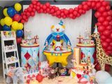 Clown Decorations for Birthday Party Kara 39 S Party Ideas Stellar Circus Birthday Party Kara 39 S