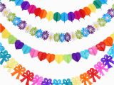 Color Paper Decorations Birthday Hot Sale Chinese Colored Paper Garlands Baby Birthday