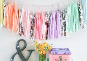 Color Paper Decorations Birthday Patterned Paper Tassel Garland Colored Paper Tassel